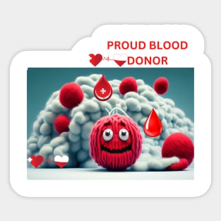 Proud blood donor Sticker